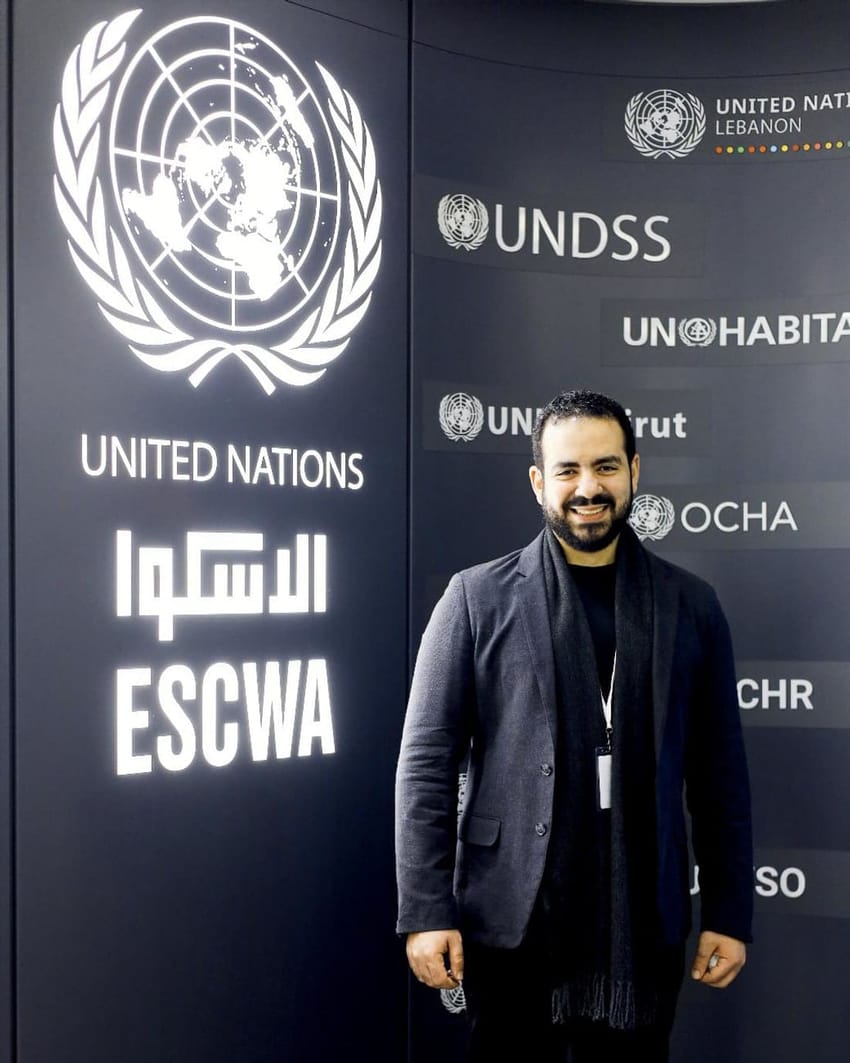 Mohannad Hesham at the UN ESCWA Arab Forum for Sustainable Development