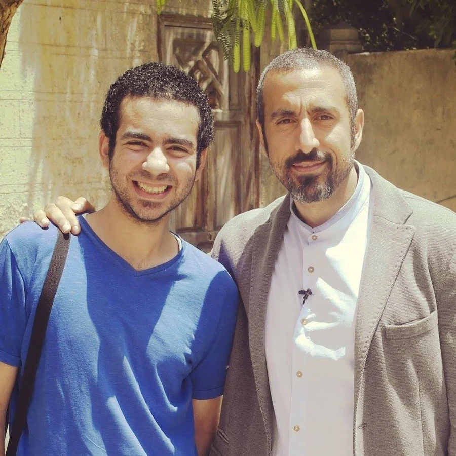 Mohannad Hesham with Ahmad Al Shugairi in 2014