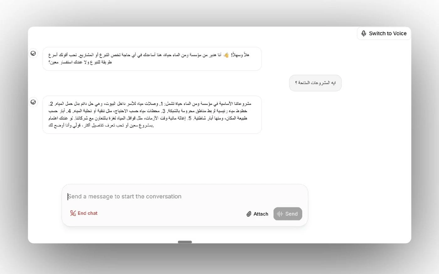Hadeer answering a question in Egyptian Arabic